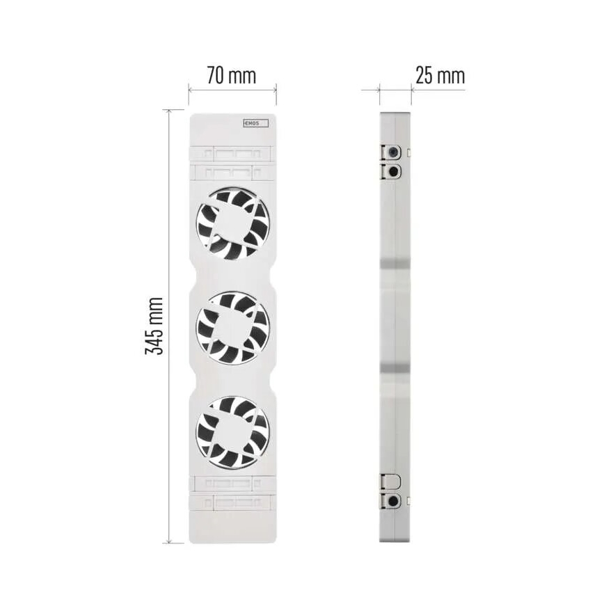 Conjunto de expansão para ventilador do radiador 5V branco
