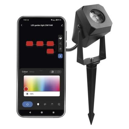 LED RGBIC Regulação exterior candeeiro GoSmart - extensão LED/1,5W/230V 3000-6500K IP65 Wi-Fi Tuya