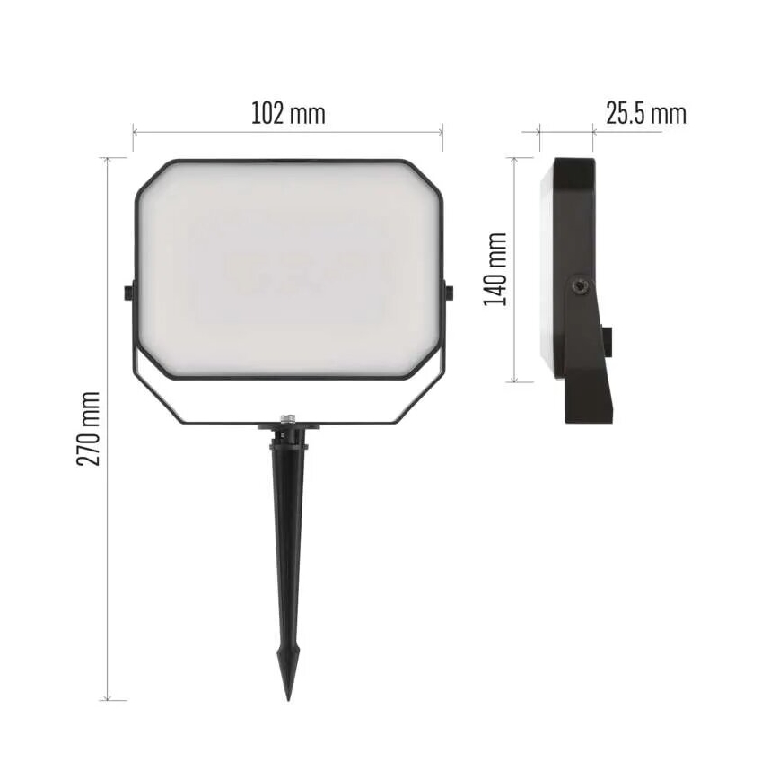 LED RGBIC Regulação exterior holofote GoSmart - extensão LED/4W/230V 3000-6500K IP65 Wi-Fi Tuya