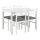 Conjunto de mesa de jantar e 4 cadeiras EMILY branco