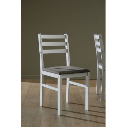 Conjunto de mesa de jantar e 4 cadeiras EMILY branco