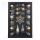 Conjunto de ornamentos de Natal 25 pcs dourado/prateado