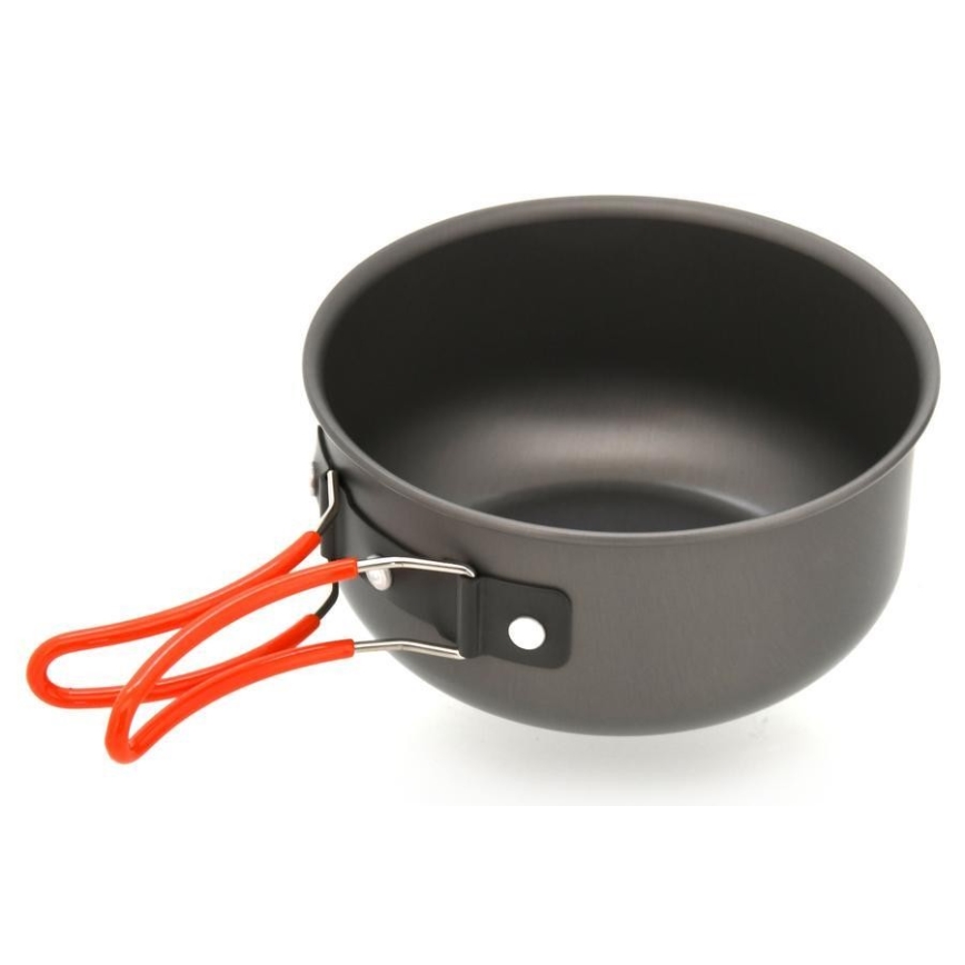 Conjunto de panelas de campismo com esponja 4pcs