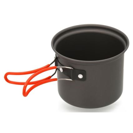 Conjunto de panelas de campismo com esponja 4pcs
