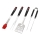 Conjunto de utensílios para grelhar 4 pçs