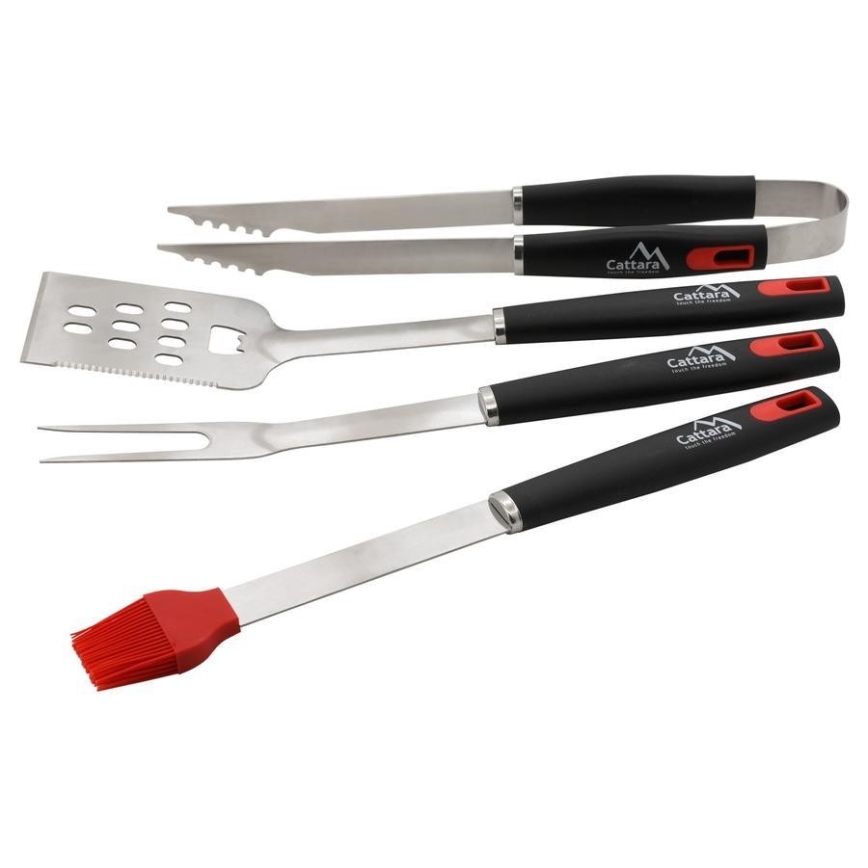 Conjunto de utensílios para grelhar 4 pçs