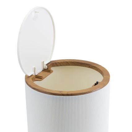 Conjunto para casa de banho ALISON 5 unid. branco/castanho