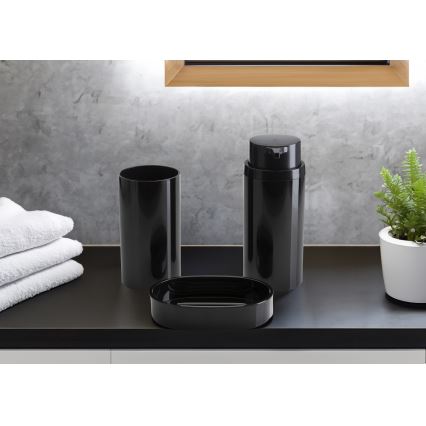 Conjunto para casa de banho CARMEN 5 unid. preto