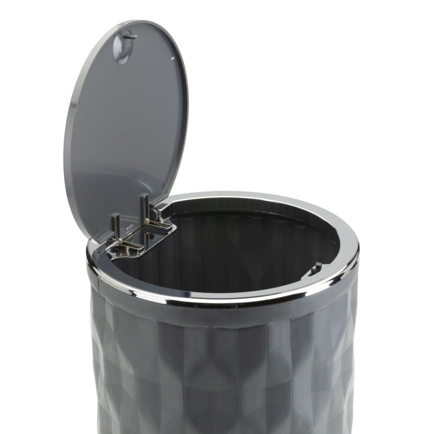 Conjunto para casa de banho REINA 5 unid. antracite/cromado brilhante