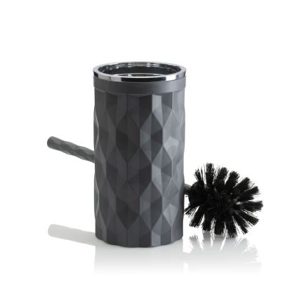 Conjunto para casa de banho REINA 5 unid. antracite/cromado brilhante