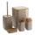 Conjunto para casa de banho WAVE 5 unid. bege/castanho