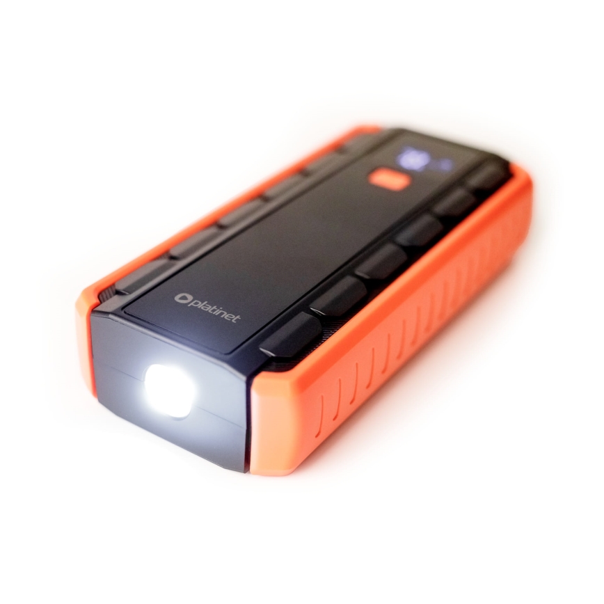 Conjunto para iniciar os carros 1000A com um power bank 12000 mAh PD 10W e Lanterna LED com gancho e íman