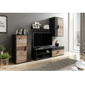 Conjunto para sala BRICK castanho/preto