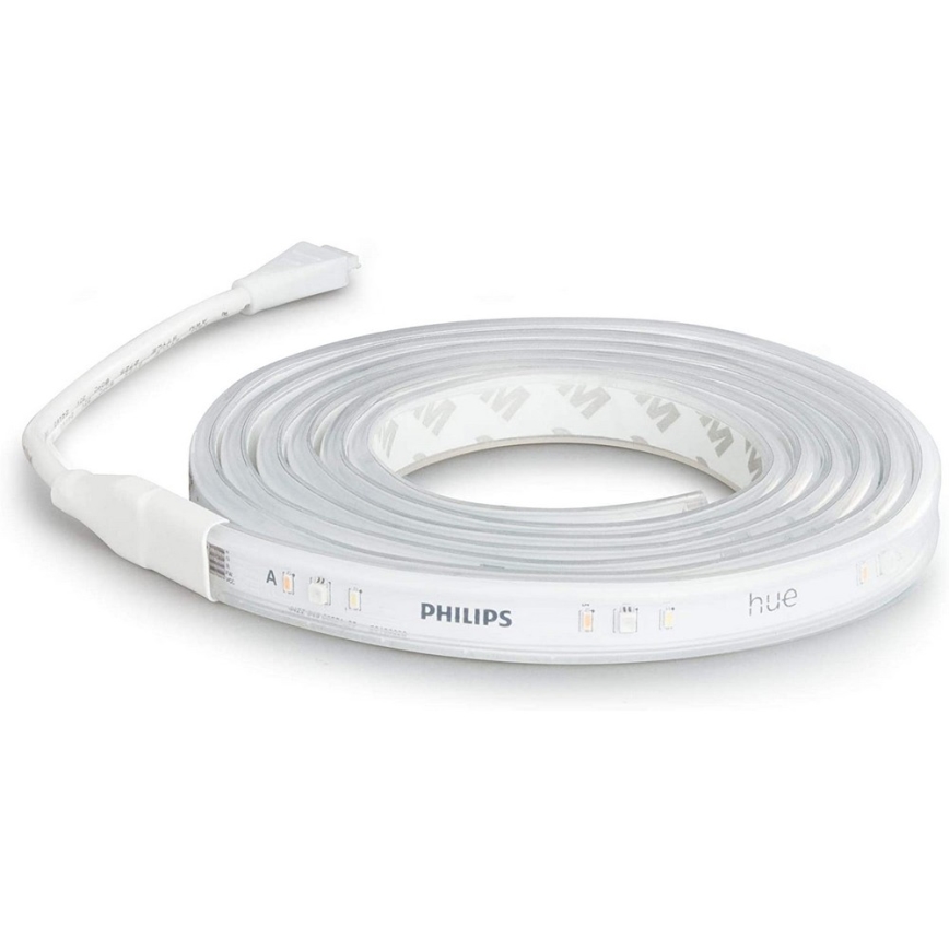 CONJUNTO - Tira LED RGBW com regulação Philips Hue WHITE AND COLOR AMBIANCE 2m LED/20W/230V + 2x Lâmpada LED com regulação Philips A60 E27/9W/230V 2000-6500K