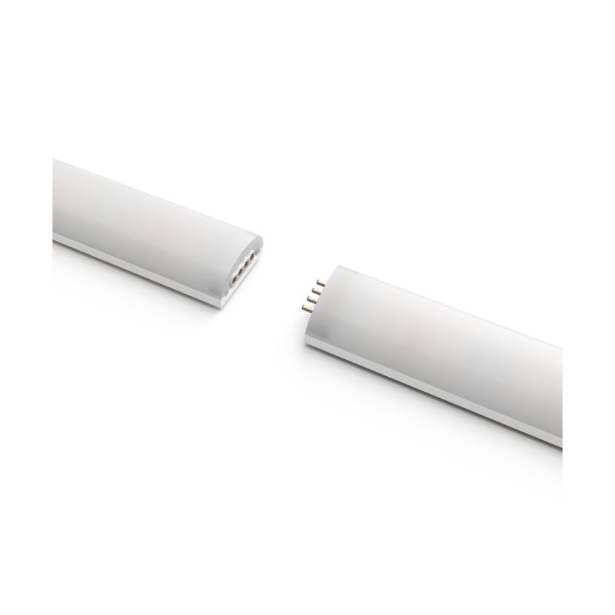 CONJUNTO - Tira LED RGBW com regulação Philips Hue WHITE AND COLOR AMBIANCE 2m LED/20W/230V + 4x Lâmpada com regulação Philips A60 E27/6,5W/230V 2000-6500K