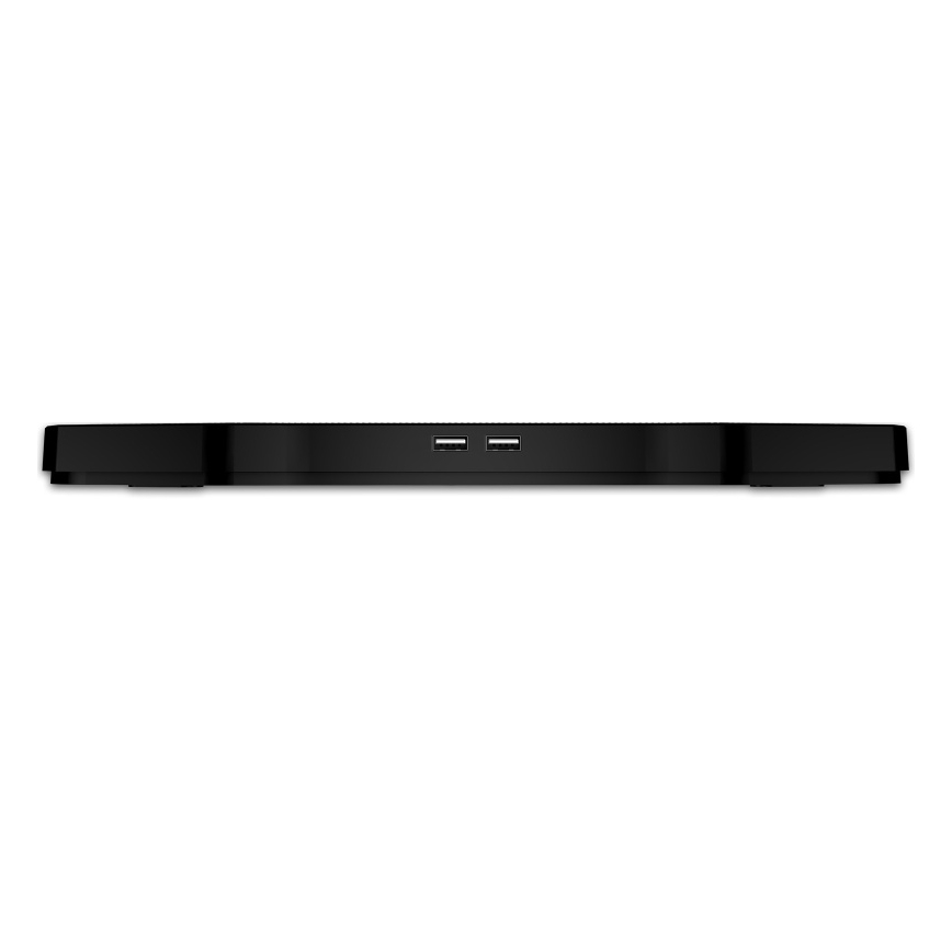 CONNECT IT CCP-2200-BK - Tapete de arrefecimento para computador portátil 4x ventoinhas 2xUSB preto//azul