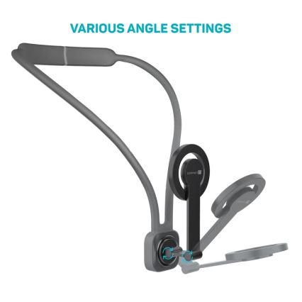 CONNECT IT CFF-6020-GY - Suporte de pescoço magnético flexível para telemóvel MagSafe