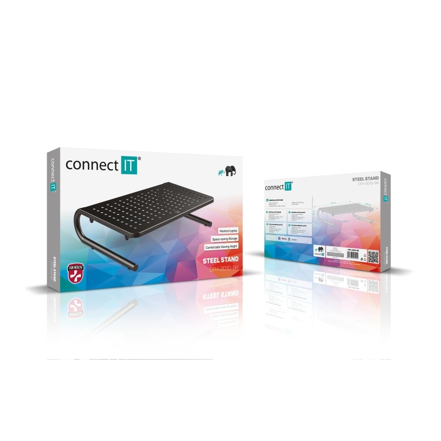 CONNECT IT CFH-2010-BK - Base metálica multifunções preta