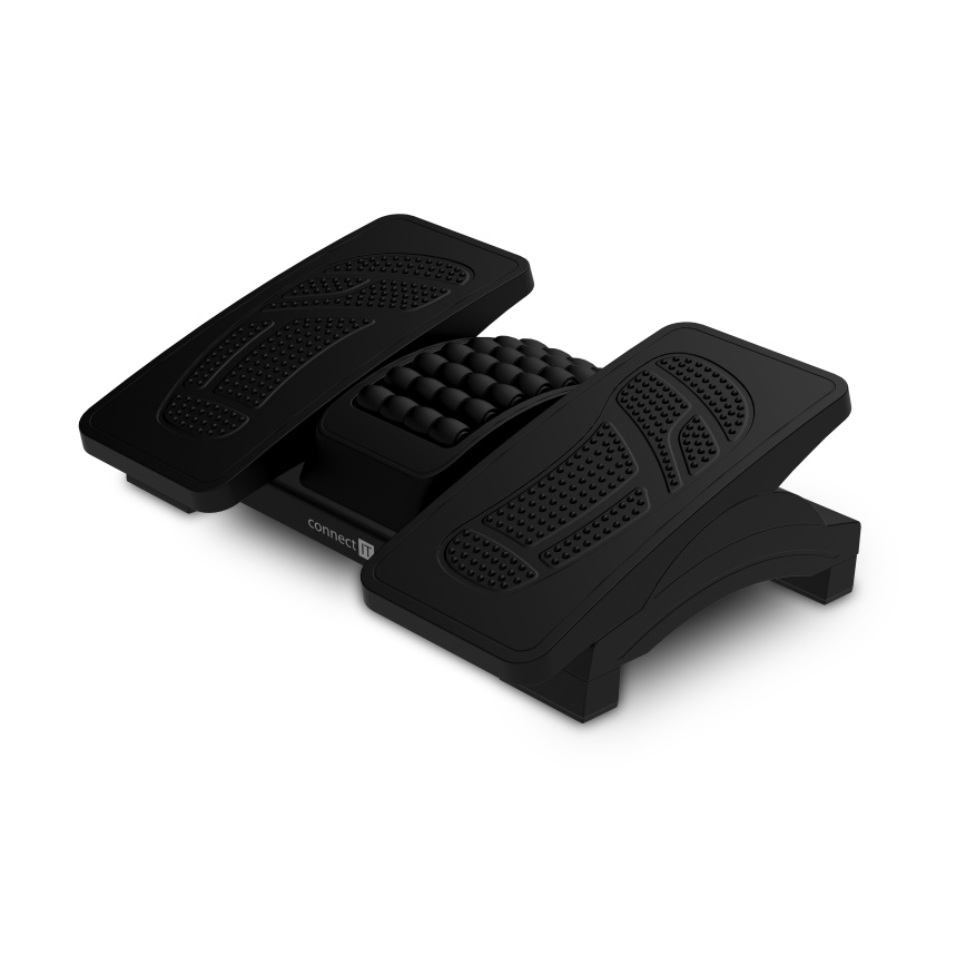 CONNECT IT CFH-4105-BK - Descanso de pés ajustável, preto