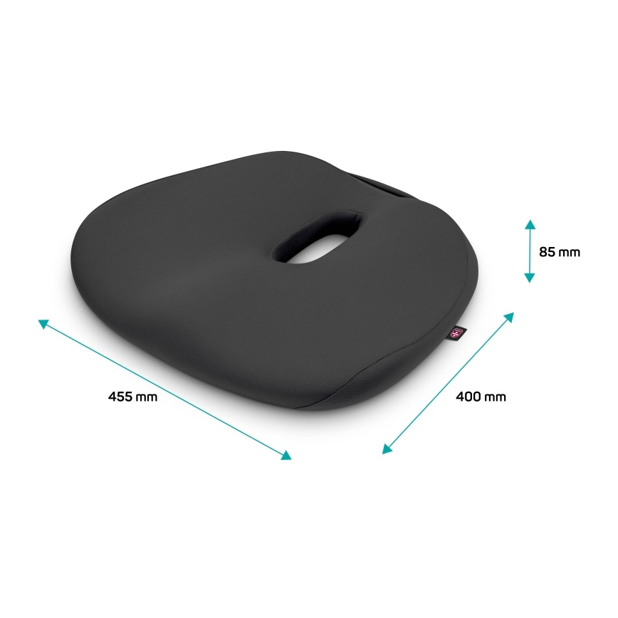 CONNECT IT CFH-5501-GY - Almofada de cadeira ergonómica antracite