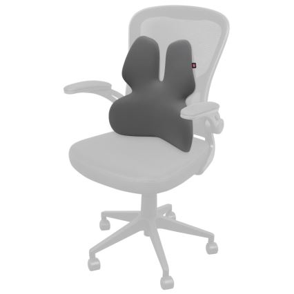 CONNECT IT CFH-5902-GY - Apoio lombar para cadeira cinzento