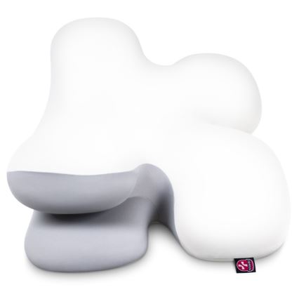 CONNECT IT CFH-6030-WH - Almofada anatómica Virgo branco/cinzento