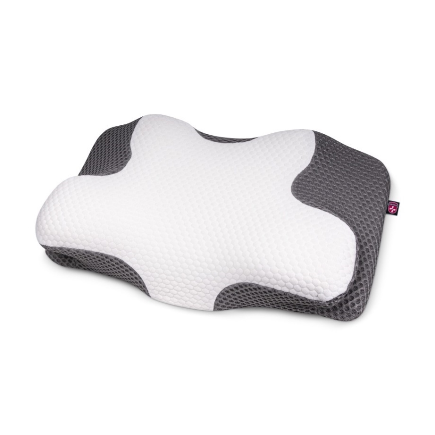 CONNECT IT CFH-6031-WH - Almofada anatómica Lyra branco/cinzento