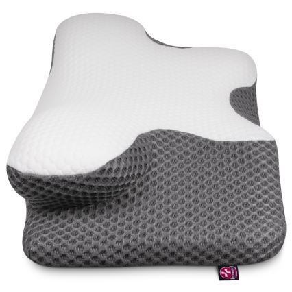 CONNECT IT CFH-6031-WH - Almofada anatómica Lyra branco/cinzento