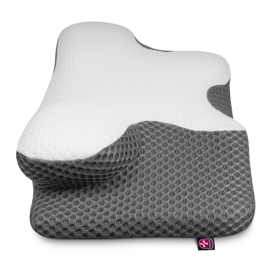 CONNECT IT CFH-6031-WH - Almofada anatómica Lyra branco/cinzento