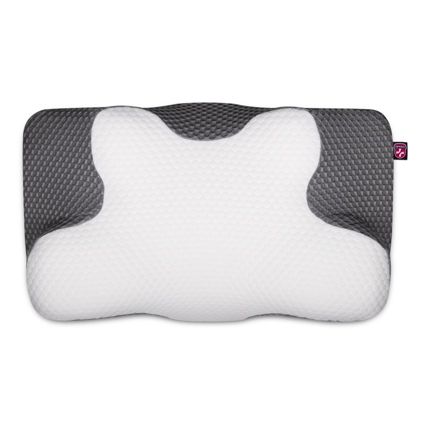 CONNECT IT CFH-6031-WH - Almofada anatómica Lyra branco/cinzento