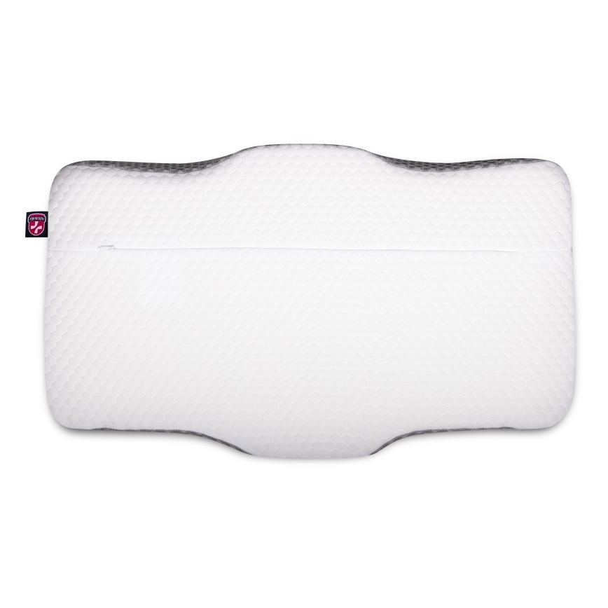 CONNECT IT CFH-6031-WH - Almofada anatómica Lyra branco/cinzento