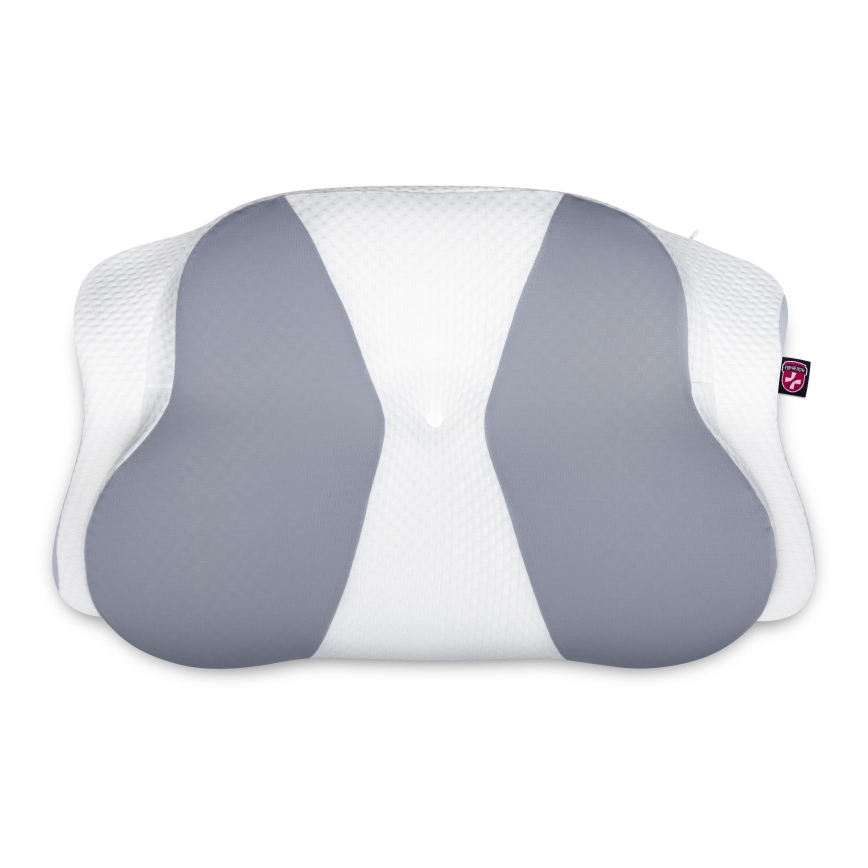 CONNECT IT CFH-6032-WH - Almofada anatómica Gemini branco/cinzento