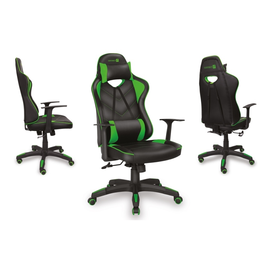 CONNECT IT CGC-0700-GR - Cadeira de Gaming LeMans Pro preto/verde