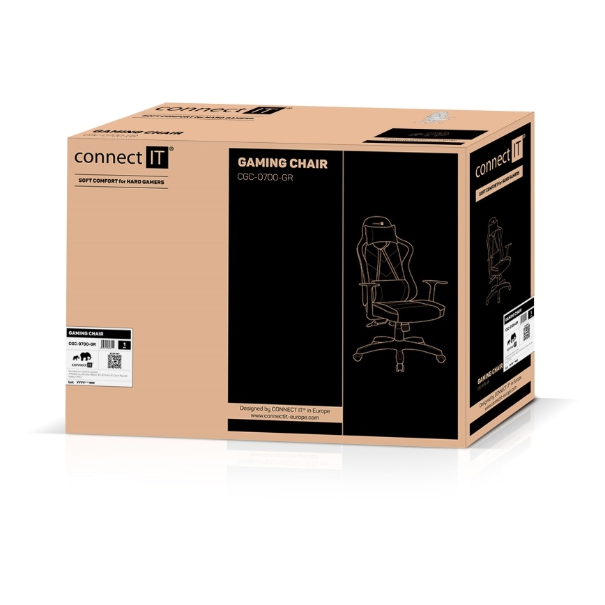 CONNECT IT CGC-0700-GR - Cadeira de Gaming LeMans Pro preto/verde