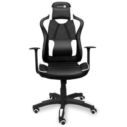 CONNECT IT CGC-0700-WH - Cadeira de Gaming LeMans Pro preto/branco