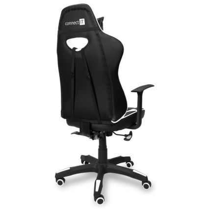 CONNECT IT CGC-0700-WH - Cadeira de Gaming LeMans Pro preto/branco