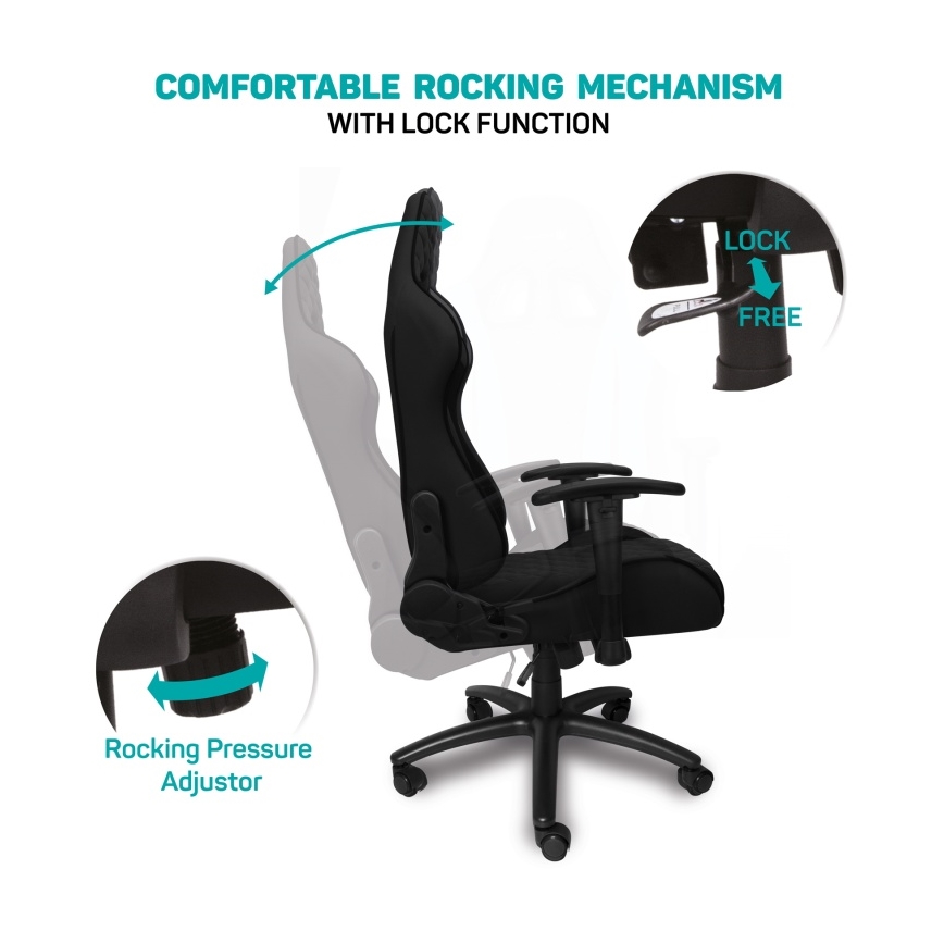 CONNECT IT CGC-1200-BK - Cadeira de Gaming Monaco Pro preto
