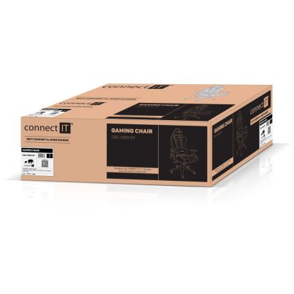 CONNECT IT CGC-1200-GY - Cadeira de Gaming Monaco Pro cinzento/preto