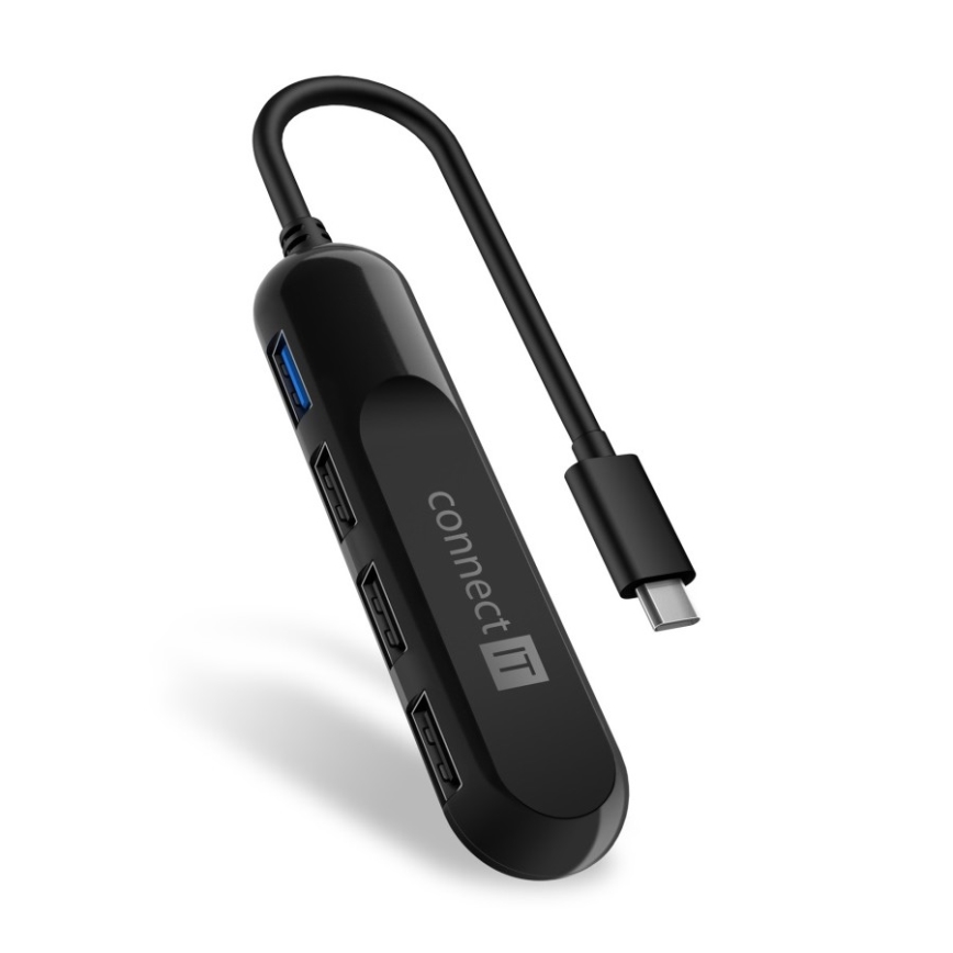 CONNECT IT CHU-5000-BK - Hub USB-C 4em1