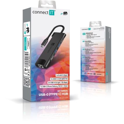 CONNECT IT CHU-8020-AN - Hub USB-C 5em1