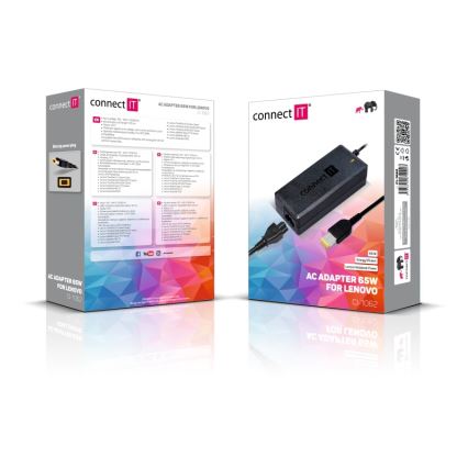 CONNECT IT CI-1062 - Adaptador de energia para portáteis Lenovo 65W