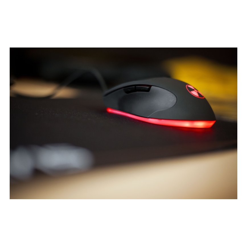 CONNECT IT CI-1128 - Rato LED para jogos com fios 1000/1200/1600/3200 DPI preto