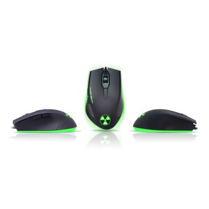 CONNECT IT CI-1128 - Rato LED para jogos com fios 1000/1200/1600/3200 DPI preto