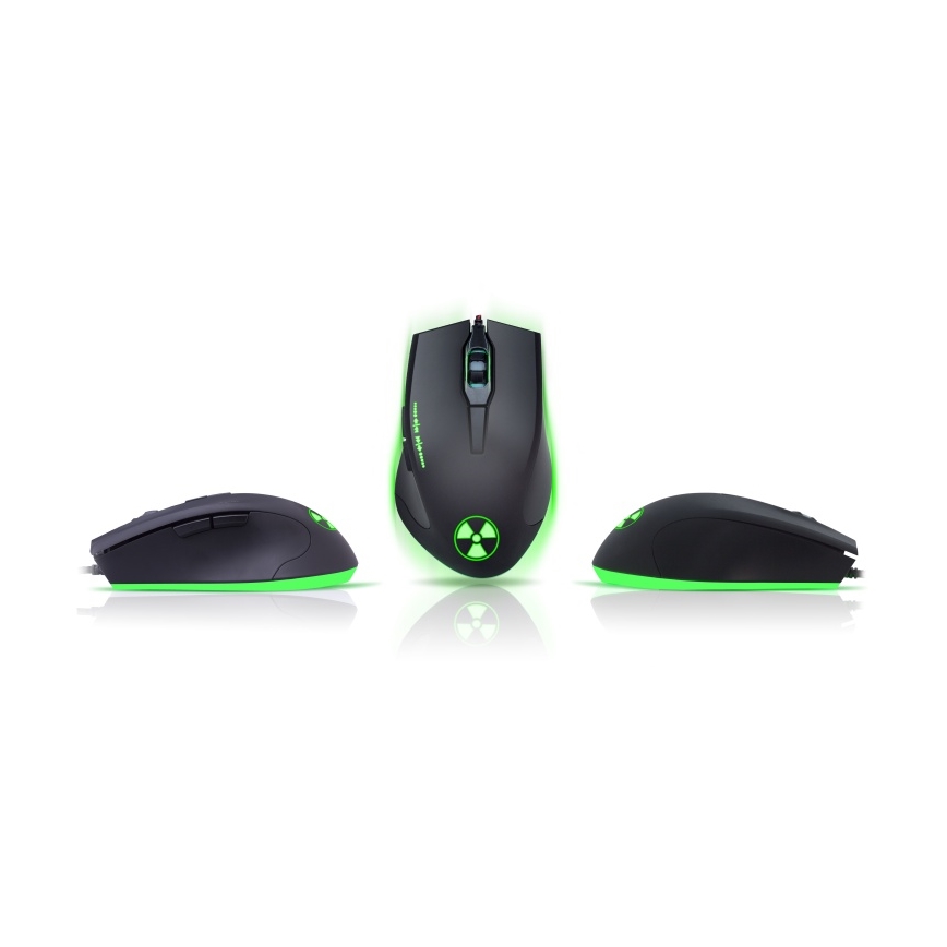CONNECT IT CI-1128 - Rato LED para jogos com fios 1000/1200/1600/3200 DPI preto