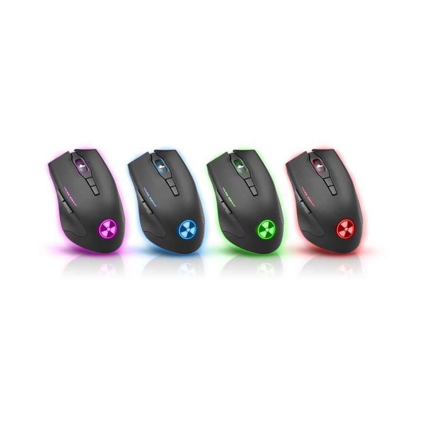 CONNECT IT CI-1128 - Rato LED para jogos com fios 1000/1200/1600/3200 DPI preto