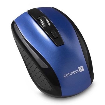 CONNECT IT CI-1225 - Rato sem fios 800/1200/1600 DPI 2xAAA preto/azul