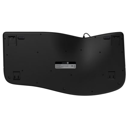 CONNECT IT CKB-2800-CS - Teclado ergonómico sem fios com localização CZ/SK preto
