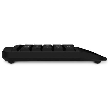 CONNECT IT CKM-6010-CS - Teclado e rato ergonómico sem fios 800/1200/1600/2400 DPI com localização CZ/SK 1xAA + 2xAAA preto