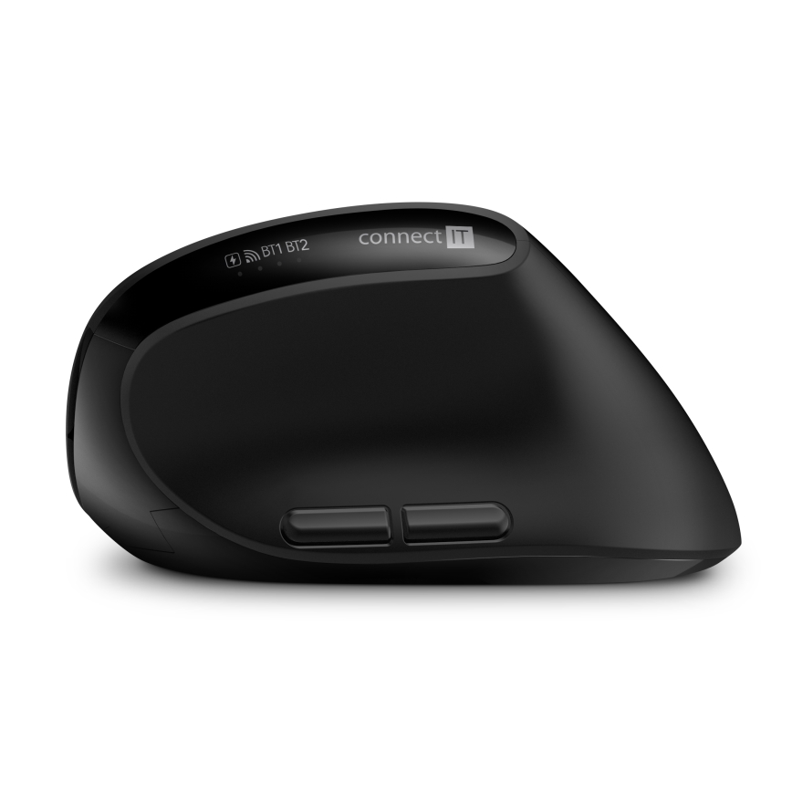 CONNECT IT CKM-6010-CS - Teclado e rato ergonómico sem fios 800/1200/1600/2400 DPI com localização CZ/SK 1xAA + 2xAAA preto