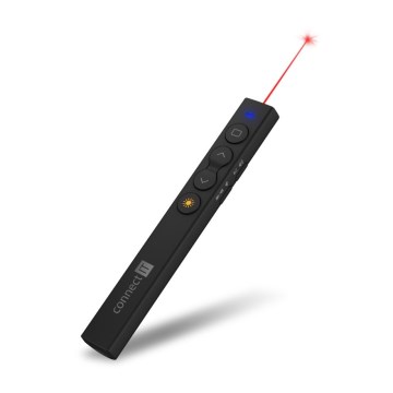 CONNECT IT CLP-2050-BK - Comando de apresentação sem fios com ponteiro laser 1xAAA